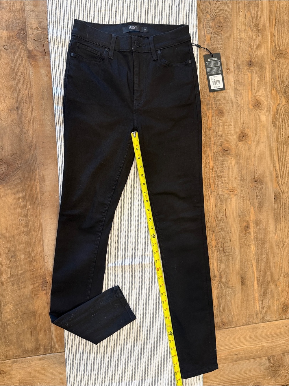 Hudson Jeans Black High-Rise Skinny Jeans